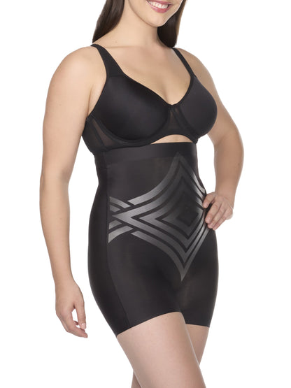High-Waist Shaping Boyshort with LYCRA  print technology