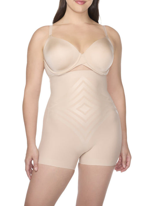 High-Waist Shaping Boyshort with LYCRA  print technology