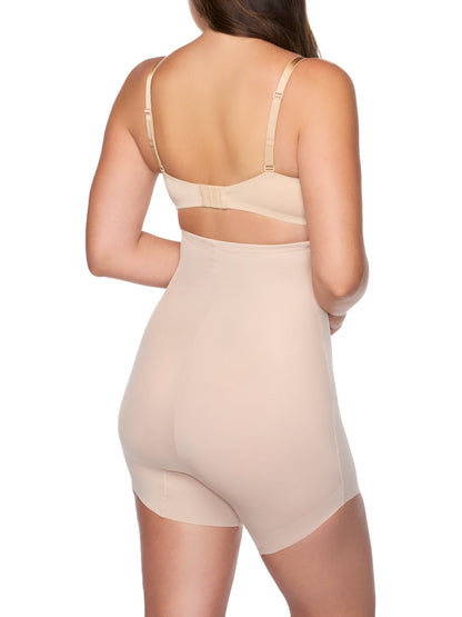 Elevated Edge High-Waist Slanted Hem Shaping Short